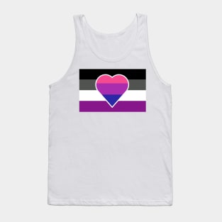 Biromantic Asexual Flag Tank Top